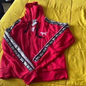 VS Pink Glitter Sequence Jacket/Hoodie